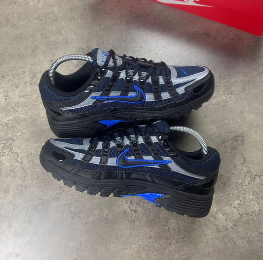 blue and black trainers